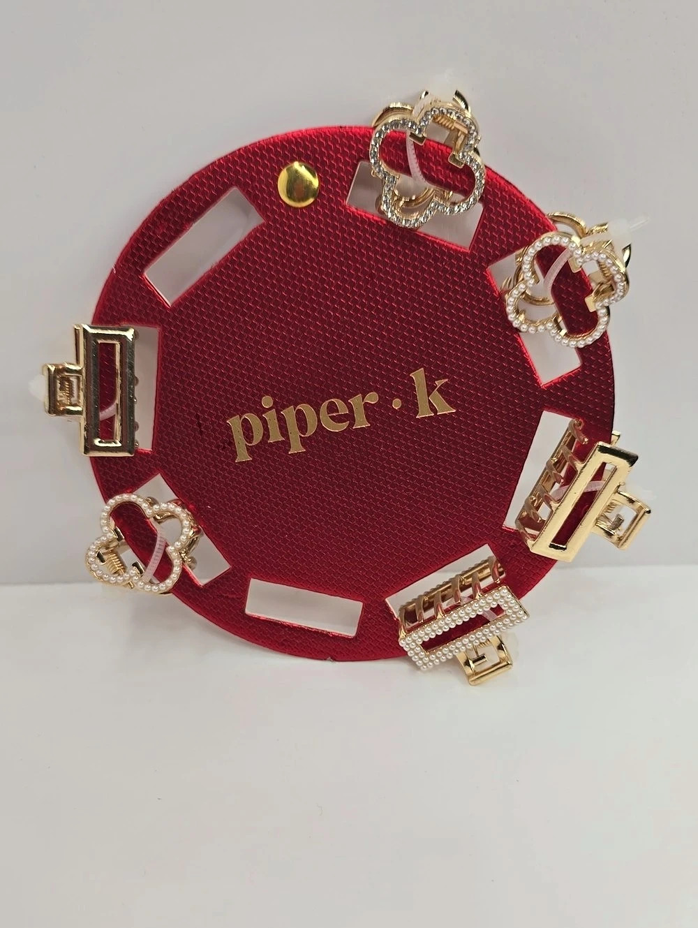 Piper K Set Of 6 Hair Metal Claw Clips! New!